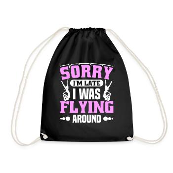 Soie aérienne / Yoga aérien / Acrobaties aériennes - Sac de sport léger - noir - Devant