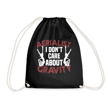 Soie aérienne / Yoga aérien / Acrobaties aériennes - Sac de sport léger - noir - Devant