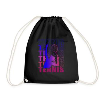 Vêtements pour joueurs de tennis Tennis Femmes Filles - Sac de sport léger - noir - Devant