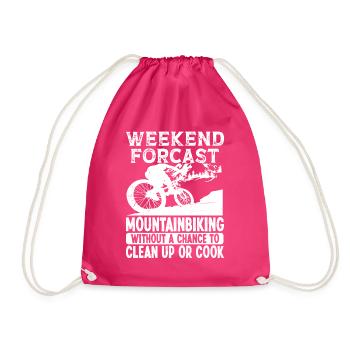 Prévisions de fin de semaine VTT avec un - Sac de sport léger - fuchsia - Devant