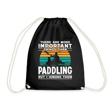 Il y a des choses plus importantes que - Sac de sport léger - noir - Devant