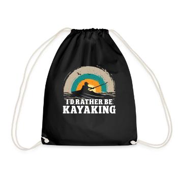 Je préfère faire du kayak - Sac de sport léger - noir - Devant