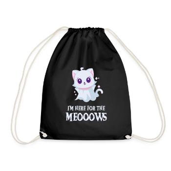 Chaton fantôme mignon drôle d’Halloween - Sac de sport léger - noir - Devant