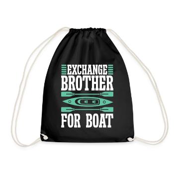 Exchange Brother for Boat - Drawstring Bag - black - Front