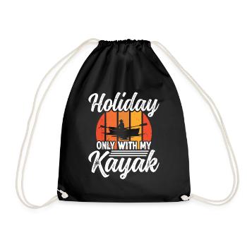 Vacances seulement avec mon Kayak - Sac de sport léger - noir - Devant