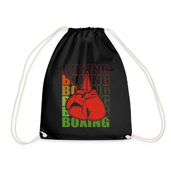 Boxen Martial Arts Boxing Box Club Boxer - Drawstring Bag - black - Front