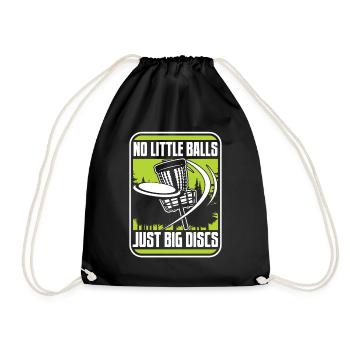 Pas de petites balles juste de gros disques Frisbee Golf - Sac de sport léger - noir - Devant