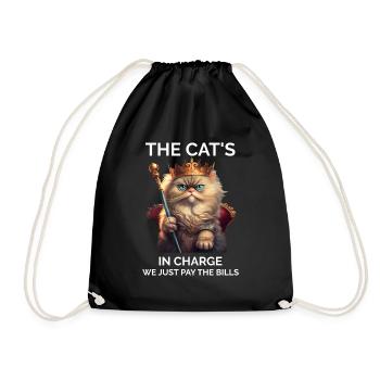 Les chats en charge Reine Féline Amoureuse - Sac de sport léger - noir - Devant