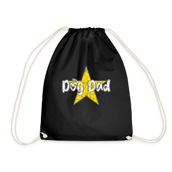 Hunde Papa - Turnbeutel - Schwarz - Vorne