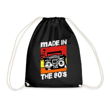 Musique rétro Made In The 80s - Sac de sport léger - noir - Devant