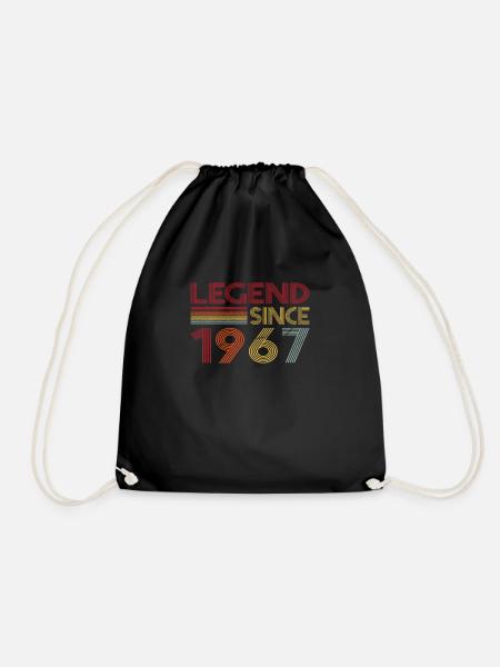1967 Geburtstag Legend since Retro Vintage - Turnbeutel - Schwarz