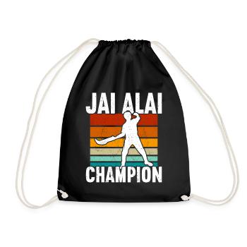 Jai Alai - Drawstring Bag - black - Front
