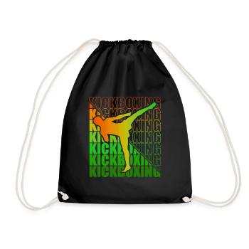 Kickboxer Arts Martiaux Kickboxing Kickboxen - Sac de sport léger - noir - Devant