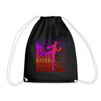 Kickboxer Arts Martiaux Kickboxing Kickboxen - Sac de sport léger - noir - Devant