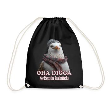OHA Attaque de panique de l’Allemagne du Nord Frise Mer du Nord - Sac de sport léger - noir - Devant