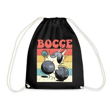 Bocce Spruch Bocce Ball mit Jack Bocci Game Bocce - Turnbeutel - Schwarz - Vorne