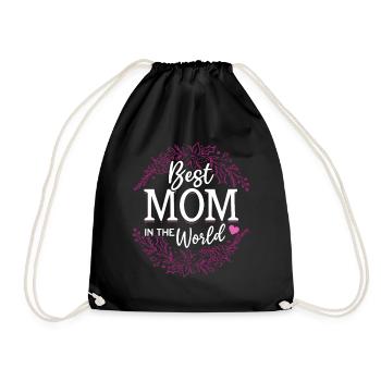 Pour la meilleure maman du monde! Pour la fête des mères - Sac de sport léger - noir - Devant
