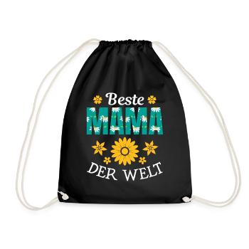 Pour la meilleure maman du monde! Pour la fête des mères - Sac de sport léger - noir - Devant