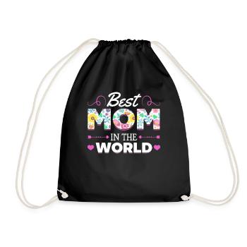 Pour la meilleure maman du monde! Pour la fête des mères - Sac de sport léger - noir - Devant
