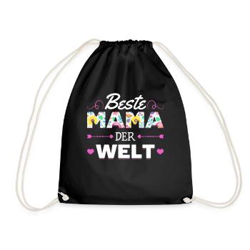 Pour la meilleure maman du monde! Pour la fête des mères - Sac de sport léger - noir - Devant