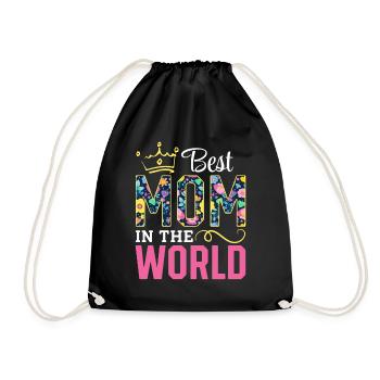 Pour la meilleure maman du monde! Pour la fête des mères - Sac de sport léger - noir - Devant