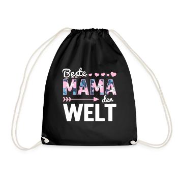 Pour la meilleure maman du monde! Pour la fête des mères - Sac de sport léger - noir - Devant