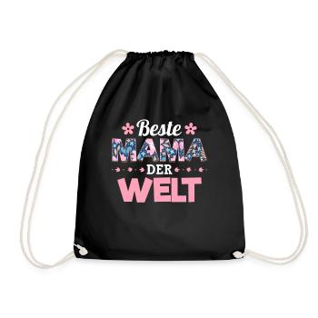 Pour la meilleure maman du monde! Pour la fête des mères - Sac de sport léger - noir - Devant