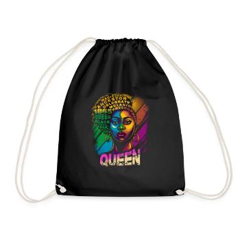 Juneteenth BLM Black Pride Woman Stark Black - Sac de sport léger - noir - Devant