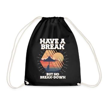 Avoir une pause mais pas de conscience du stress de panne - Sac de sport léger - noir - Devant