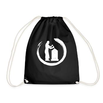 Sculptors Craftsmen Stone sculptors Gravestones - Drawstring Bag - black - Front