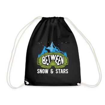 Cross Country Skiing Between Snow & Stars Skier - Turnbeutel - Schwarz - Vorne