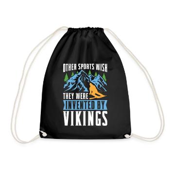 Cross Country Skiing Other Sports Wish They Skier - Turnbeutel - Schwarz - Vorne