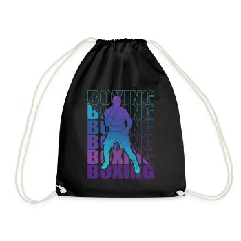 Boxen Martial Arts Boxing Box Club Boxer - Drawstring Bag - black - Front