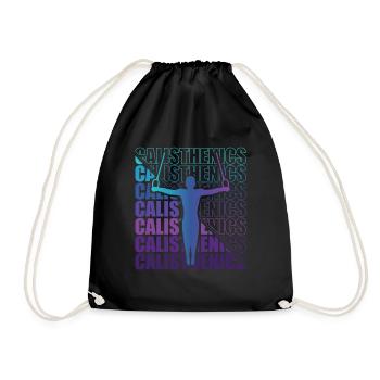 Calisthenics Street Workout Gymnastics Fitness - Drawstring Bag - black - Front