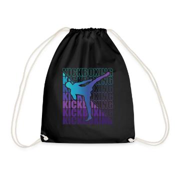 Kickboxer Arts Martiaux Kickboxing Kickboxen - Sac de sport léger - noir - Devant