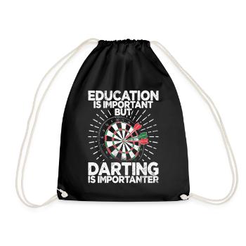 Retro dartboard Dartboard 180 for darts players - Drawstring Bag - black - Front