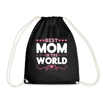 Pour la meilleure maman du monde! Pour la fête des mères - Sac de sport léger - noir - Devant