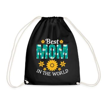 Pour la meilleure maman du monde! Pour la fête des mères - Sac de sport léger - noir - Devant