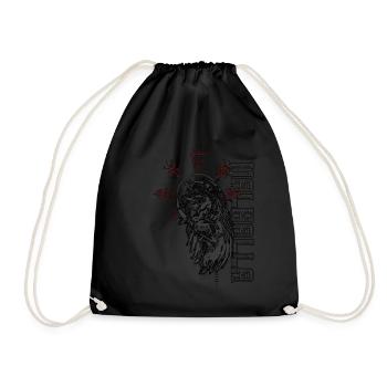 Keltischer Vikinger Vegvisir Kompass Wikinger - Turnbeutel - Schwarz - Vorne
