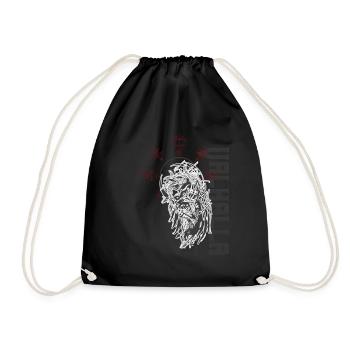Keltischer Vikinger Vegvisir Kompass Wikinger - Turnbeutel - Schwarz - Vorne