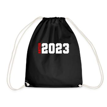 Abitur 2023 bestanden Abi Abiturient - Turnbeutel - Schwarz - Vorne