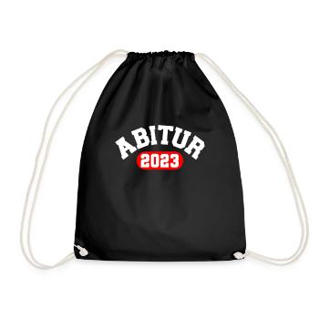 Abitur 2023 bestanden Abi Abiturient - Turnbeutel - Schwarz - Vorne