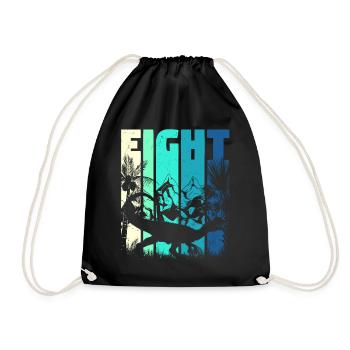 Dilophosaurus 8 ans Garçon 8ème anniversaire - Sac de sport léger - noir - Devant