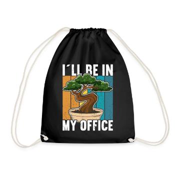 Bonsai Tree - Drawstring Bag - black - Front