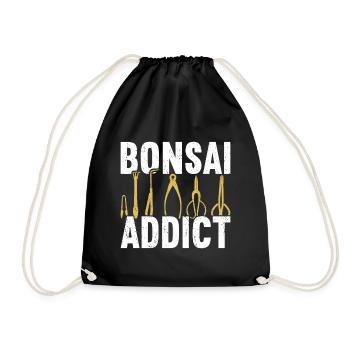 Bonsai Tree - Drawstring Bag - black - Front