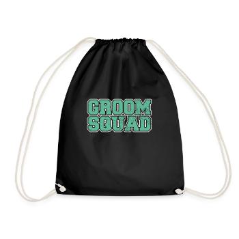 Bräutigam groom JGA - Turnbeutel - Schwarz - Vorne