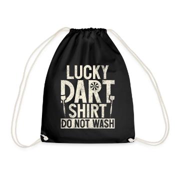 Retro dartboard Dartboard 180 for darts players - Drawstring Bag - black - Front