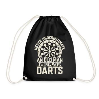 Jeu de fléchettes rétro Dartboard 180 pour les joueurs de fléchettes - Sac de sport léger - noir - Devant