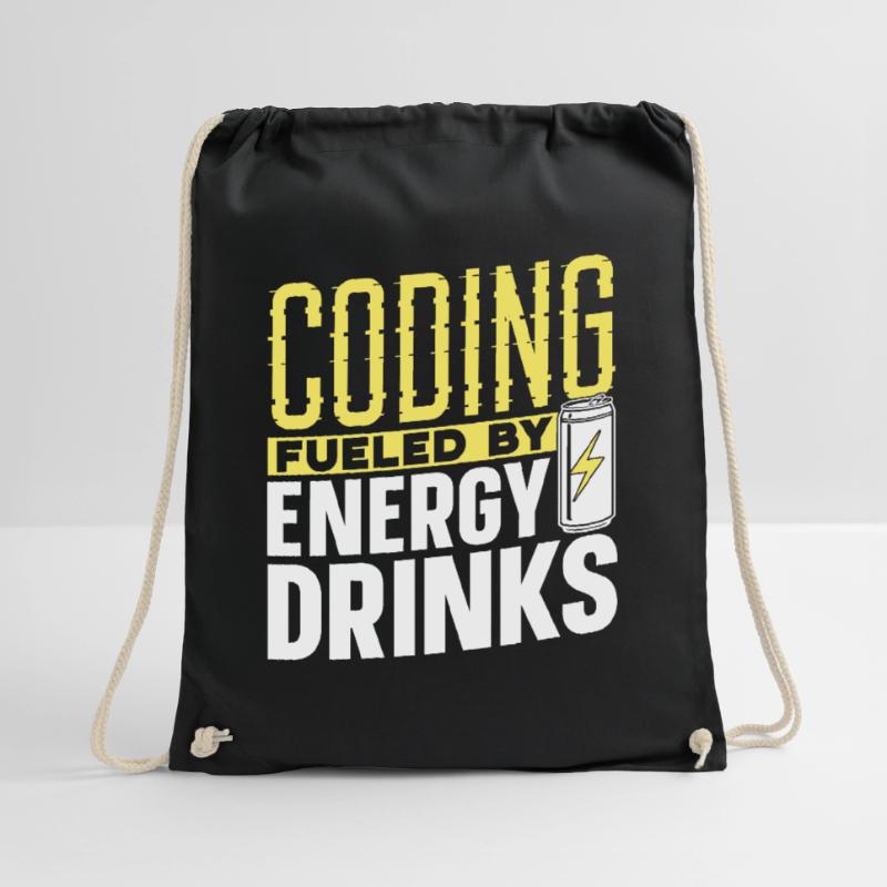 Programmieren Mit Energydrinks Coding Coder Code Turnbeutel