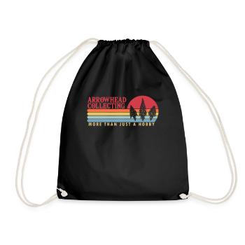 Arrowhead Collecting more than a Hobby - Drawstring Bag - black - Front